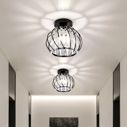 Contemporary Pumpkin Ceiling Light