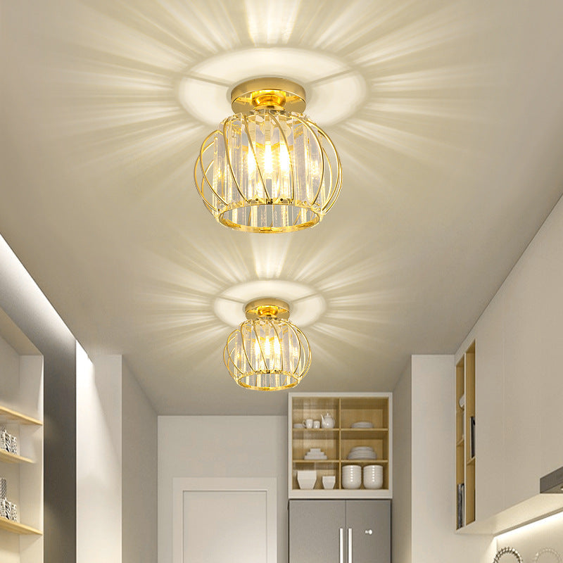 Contemporary Pumpkin Ceiling Light