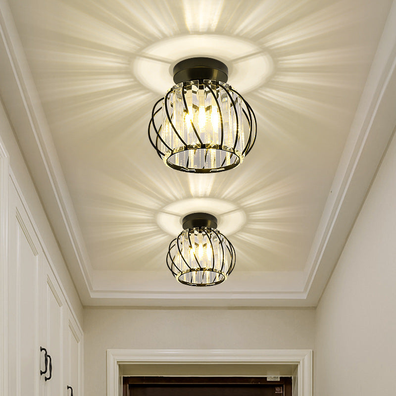 Contemporary Pumpkin Ceiling Light