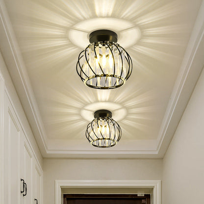 Contemporary Pumpkin Ceiling Light