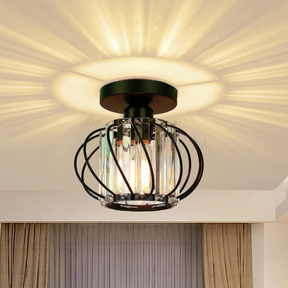 Contemporary Pumpkin Ceiling Light