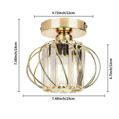 Contemporary Pumpkin Ceiling Light