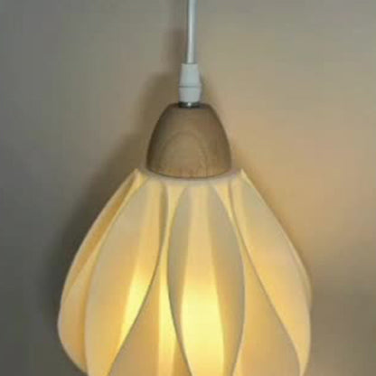 Scandinavian Disc Base Wood PLA 1-Light Wall Sconce Lamp