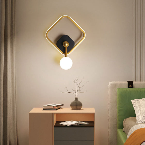 Scandinavian Iron Aluminum Acrylic LED Wall Sconce Lamp