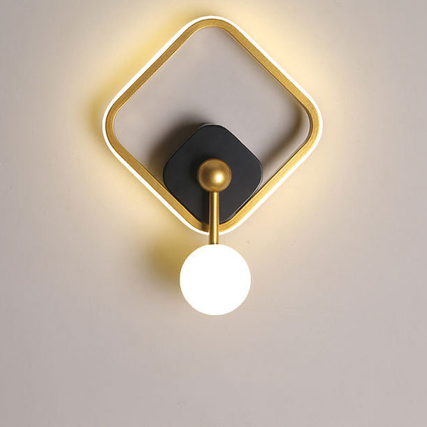 Scandinavian Iron Aluminum Acrylic LED Wall Sconce Lamp