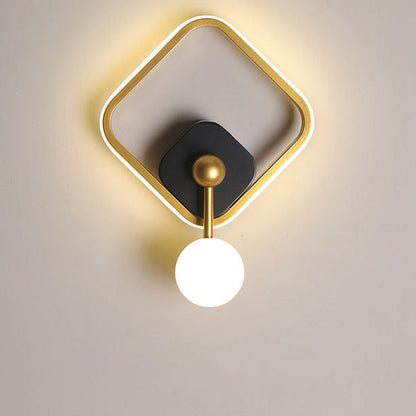 Scandinavian Iron Aluminum Acrylic LED Wall Sconce Lamp
