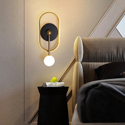 Scandinavian Iron Aluminum Acrylic LED Wall Sconce Lamp