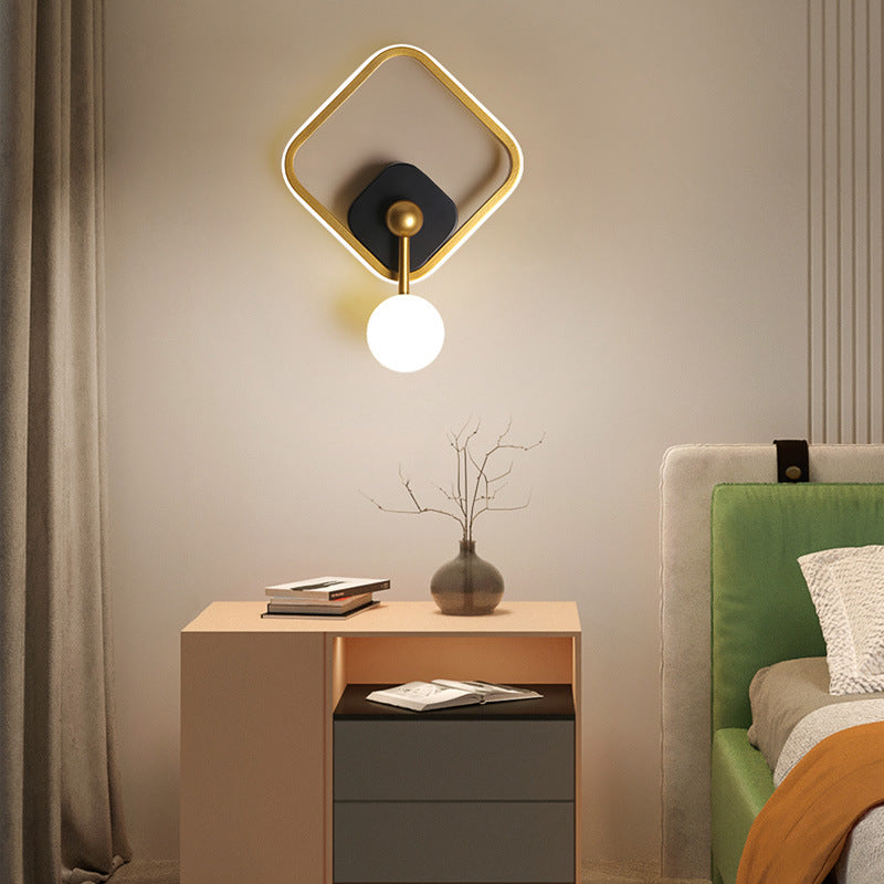 Scandinavian Iron Aluminum Acrylic LED Wall Sconce Lamp