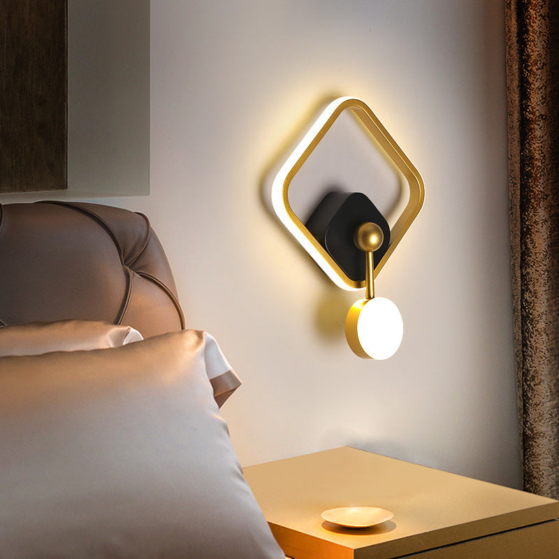 Scandinavian Iron Aluminum Acrylic LED Wall Sconce Lamp