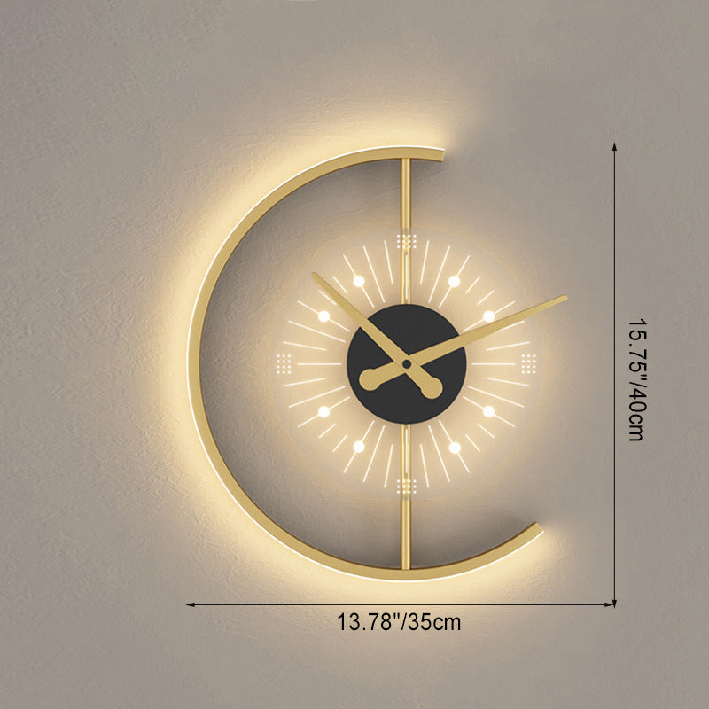 Scandinavian Semicircle Iron Acrylic LED Wall Sconce Lamp