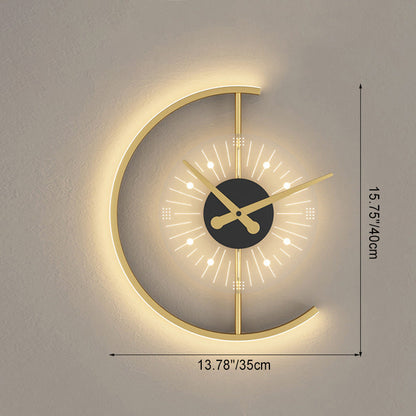 Scandinavian Semicircle Iron Acrylic LED Wall Sconce Lamp