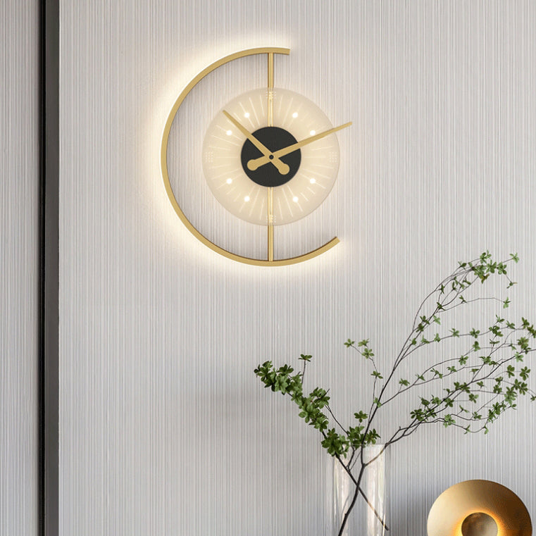 Scandinavian Semicircle Iron Acrylic LED Wall Sconce Lamp