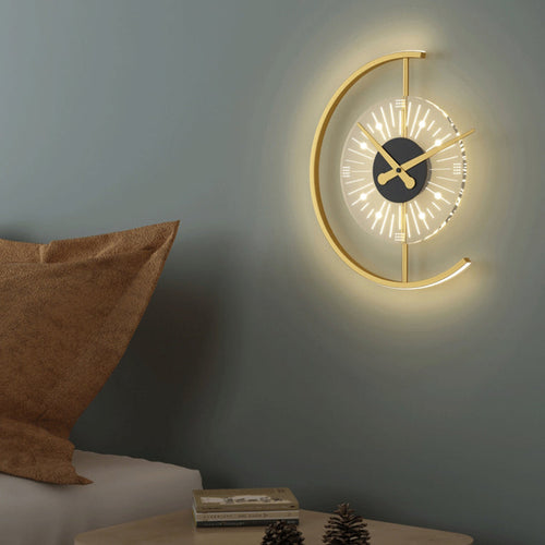 Scandinavian Semicircle Iron Acrylic LED Wall Sconce Lamp