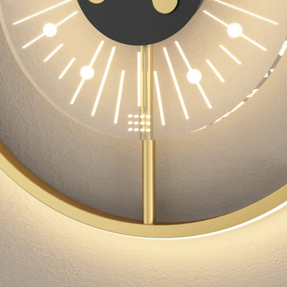 Scandinavian Semicircle Iron Acrylic LED Wall Sconce Lamp
