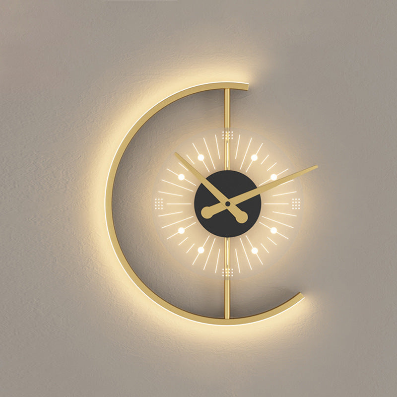 Scandinavian Semicircle Iron Acrylic LED Wall Sconce Lamp