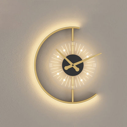 Scandinavian Semicircle Iron Acrylic LED Wall Sconce Lamp
