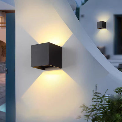 Waterproof Square Rectangular Aluminum LED Wall Sconce Lamp