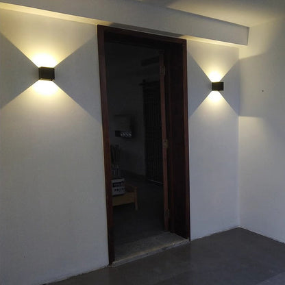 Waterproof Square Rectangular Aluminum LED Wall Sconce Lamp