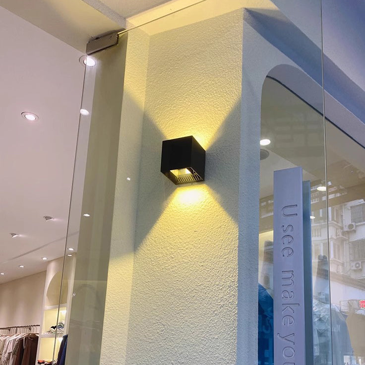 Waterproof Square Rectangular Aluminum LED Wall Sconce Lamp