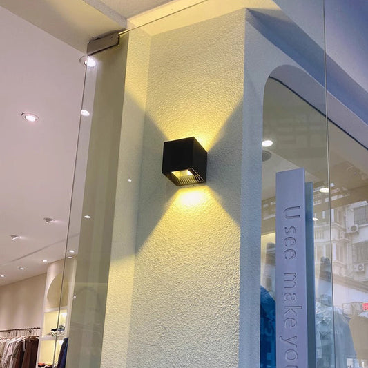 Waterproof Square Rectangular Aluminum LED Wall Sconce Lamp