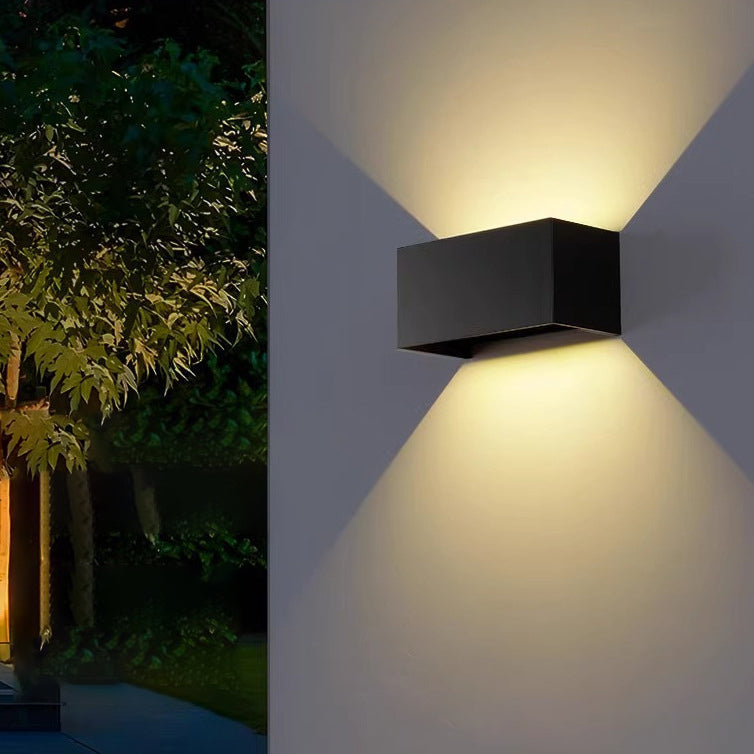 Waterproof Square Rectangular Aluminum LED Wall Sconce Lamp