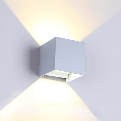 Waterproof Square Rectangular Aluminum LED Wall Sconce Lamp