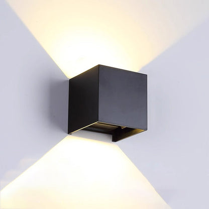 Waterproof Square Rectangular Aluminum LED Wall Sconce Lamp
