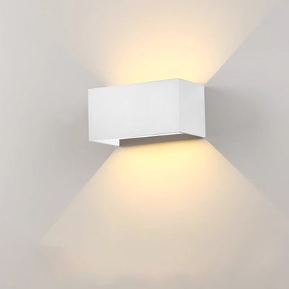 Waterproof Square Rectangular Aluminum LED Wall Sconce Lamp
