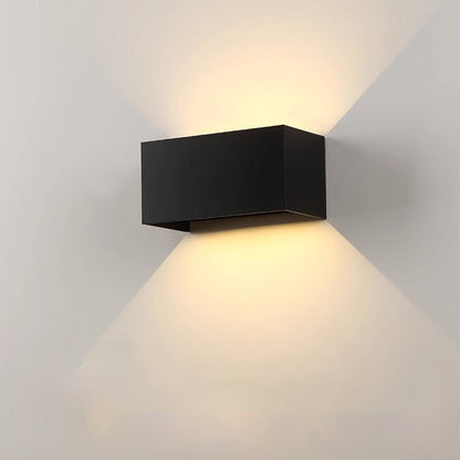 Waterproof Square Rectangular Aluminum LED Wall Sconce Lamp