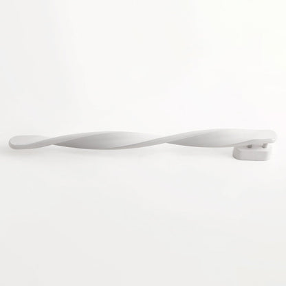 Long Oval Spiral Aluminum Silicone LED Wall Sconce Lamp