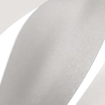 Long Oval Spiral Aluminum Silicone LED Wall Sconce Lamp