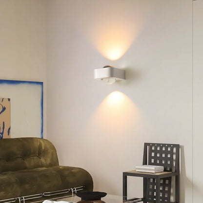 Square Edge Stainless Steel Glass LED Wall Sconce Lamp