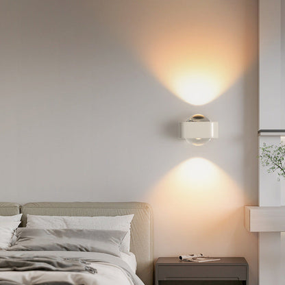 Square Edge Stainless Steel Glass LED Wall Sconce Lamp