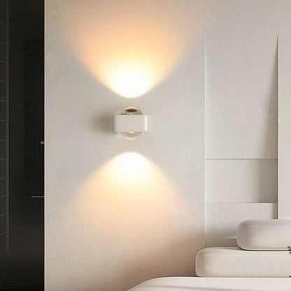 Square Edge Stainless Steel Glass LED Wall Sconce Lamp