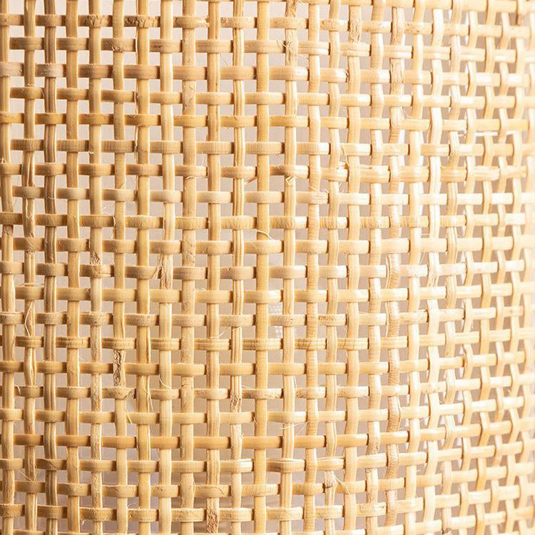 Japanese Hardware Rattan 1-Light Wall Sconce Lamp