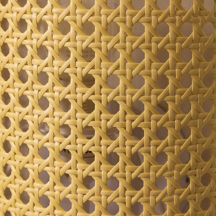 Japanese Hardware Rattan 1-Light Wall Sconce Lamp