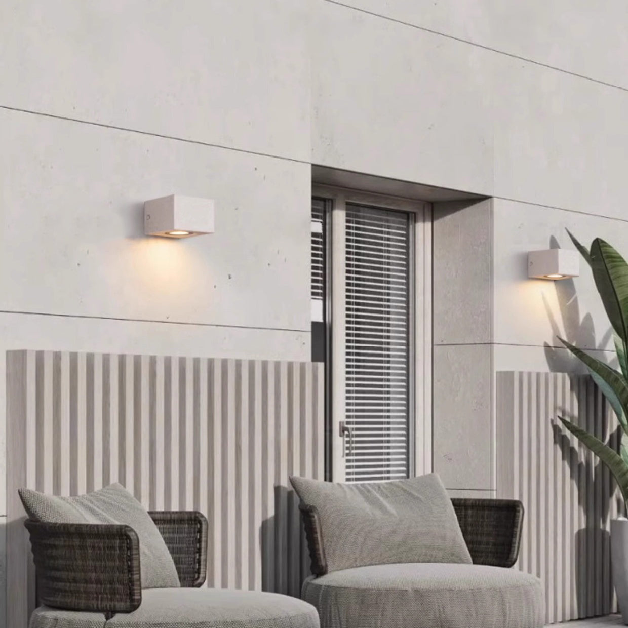 Waterproof Terrazzo Hardware LED Outdoor Wall Sconce Lamp