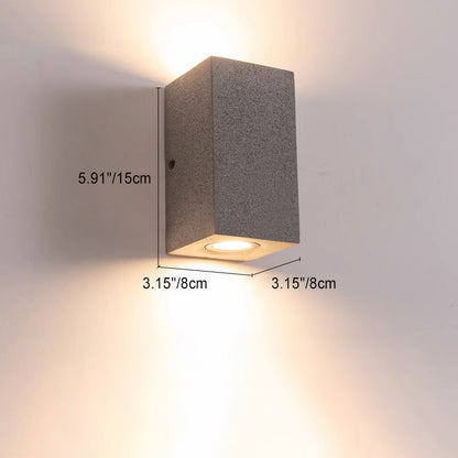 Waterproof Terrazzo Hardware LED Outdoor Wall Sconce Lamp