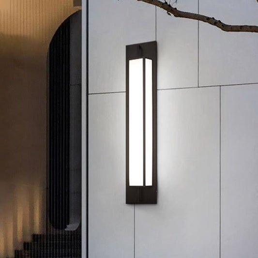 Waterproof Steel Faux Dolomite LED Outdoor Wall Sconce Lamp