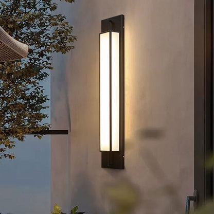 Waterproof Steel Faux Dolomite LED Outdoor Wall Sconce Lamp
