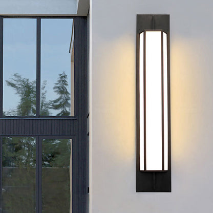Waterproof Steel Faux Dolomite LED Outdoor Wall Sconce Lamp
