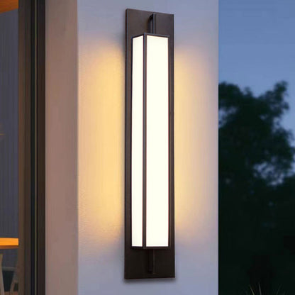 Waterproof Steel Faux Dolomite LED Outdoor Wall Sconce Lamp
