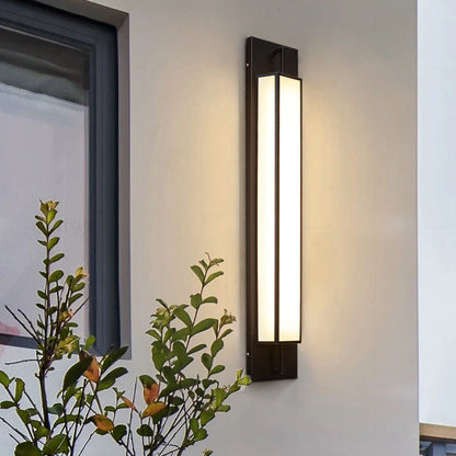 Waterproof Steel Faux Dolomite LED Outdoor Wall Sconce Lamp