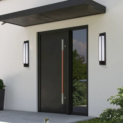 Waterproof Steel Faux Dolomite LED Outdoor Wall Sconce Lamp