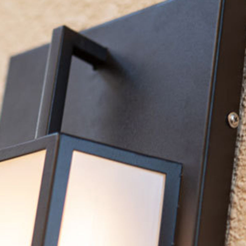Waterproof Steel Faux Dolomite LED Outdoor Wall Sconce Lamp