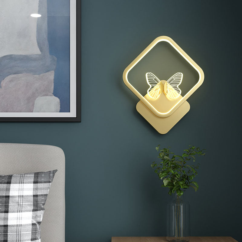 Scandinavian Iron Silicone Strip LED Wall Sconce Lamp