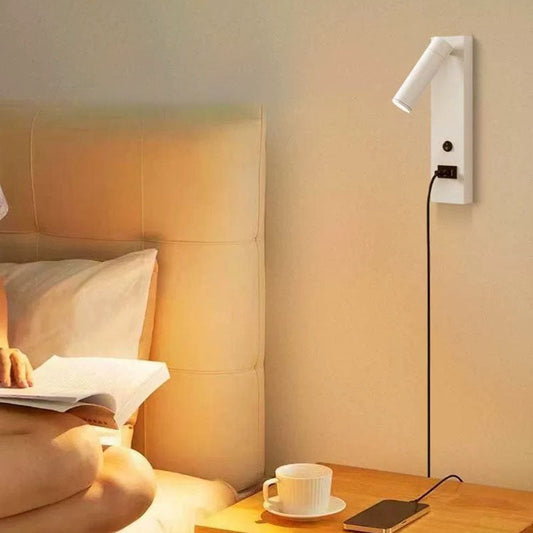 Cylinder Rectangular Base Aluminum LED Wall Sconce Lamp