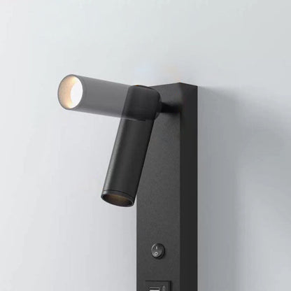 Cylinder Rectangular Base Aluminum LED Wall Sconce Lamp