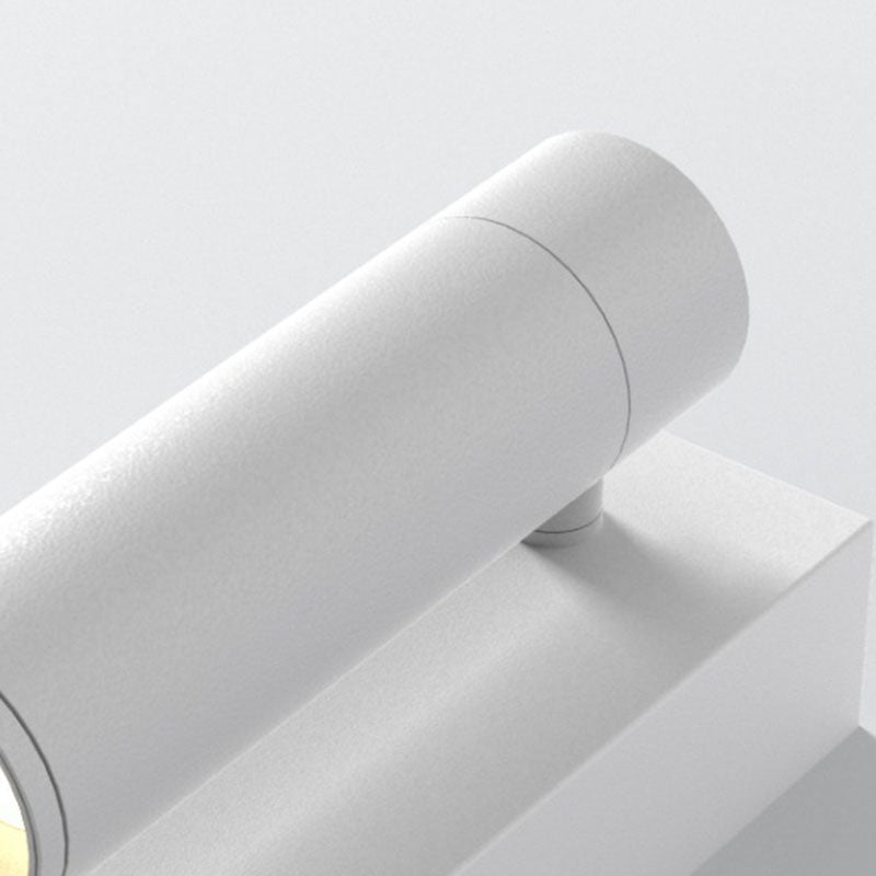 Cylinder Rectangular Base Aluminum LED Wall Sconce Lamp