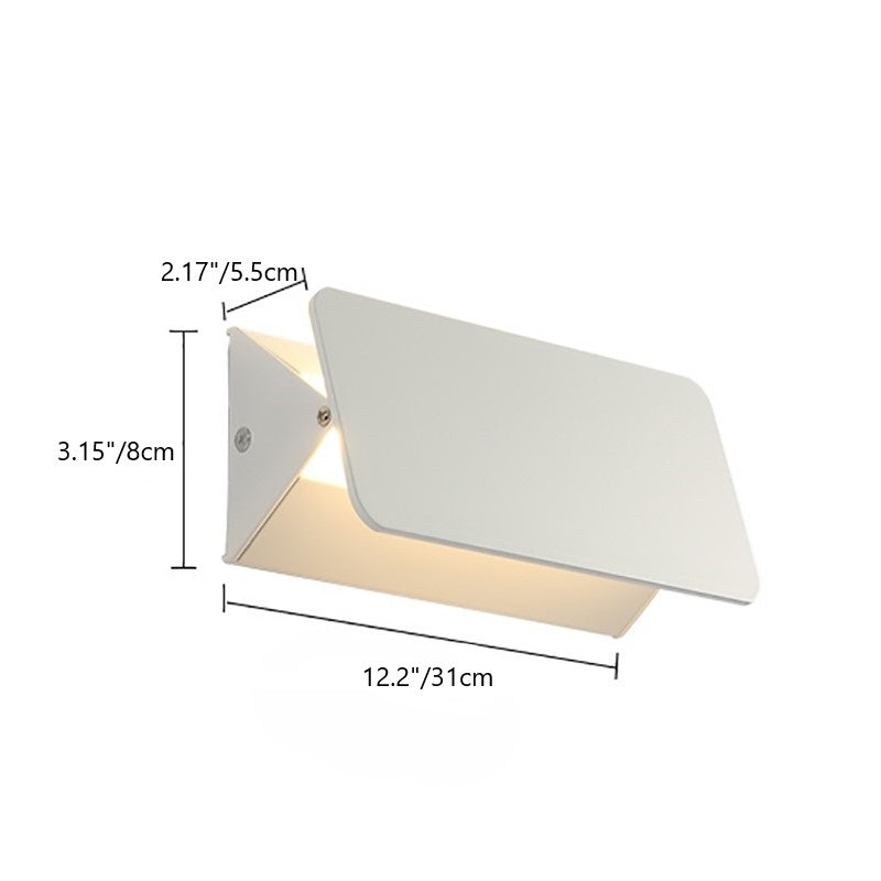 Minimalist Rectangle Triangle Aluminum LED Wall Sconce Lamp